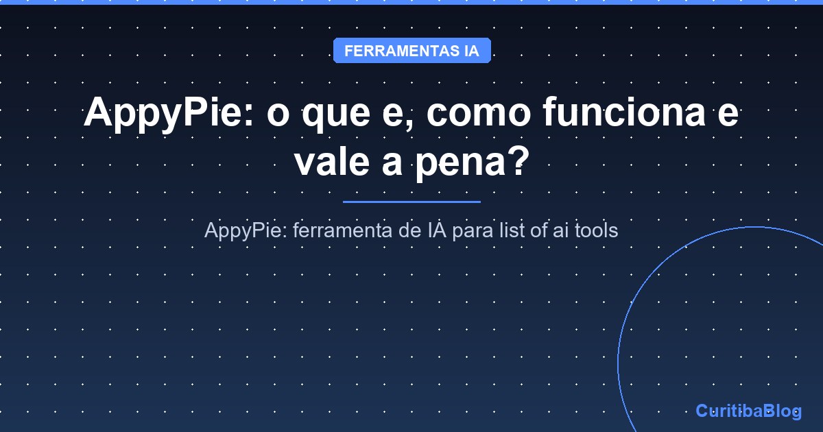 AppyPie: o que e, como funciona e vale a pena?
