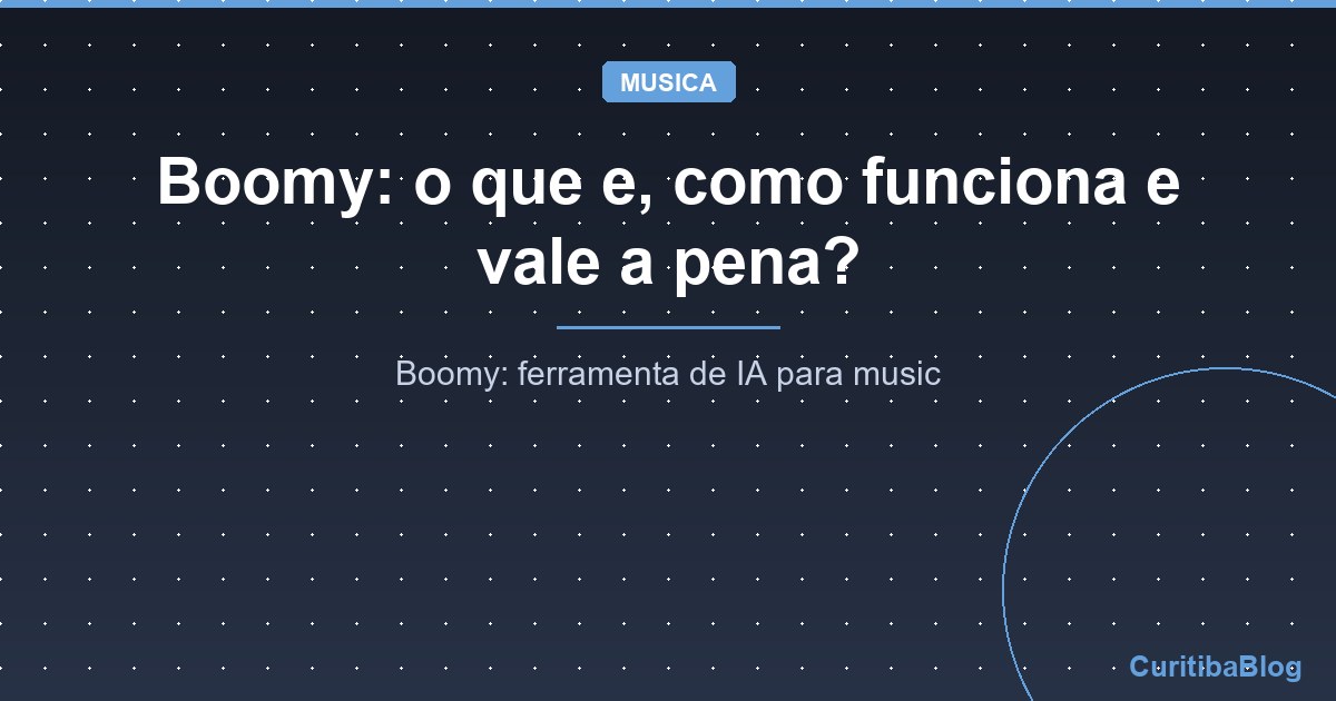 Boomy: o que e, como funciona e vale a pena?