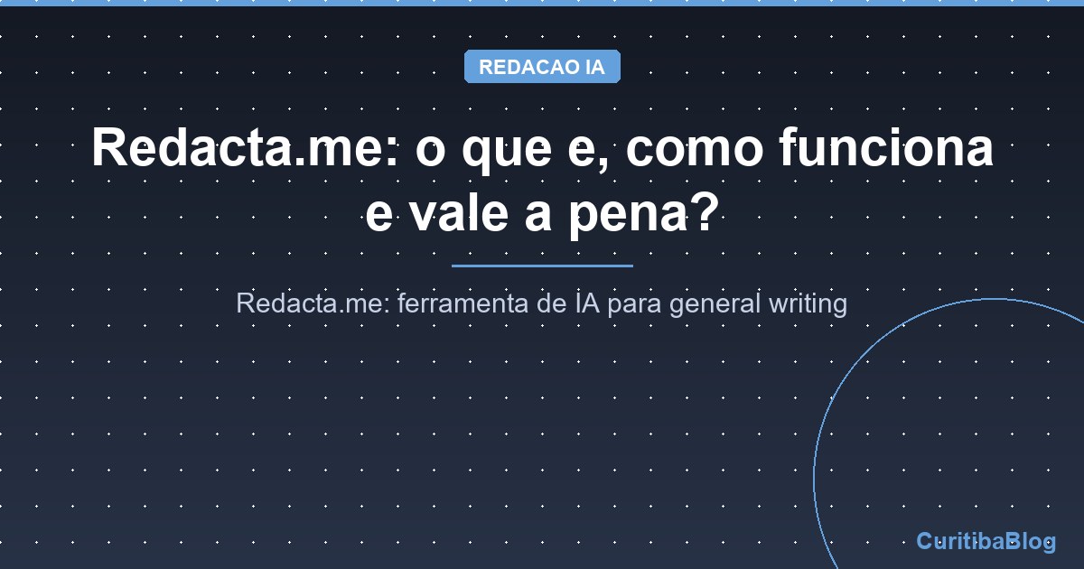 Redacta.me: o que e, como funciona e vale a pena?
