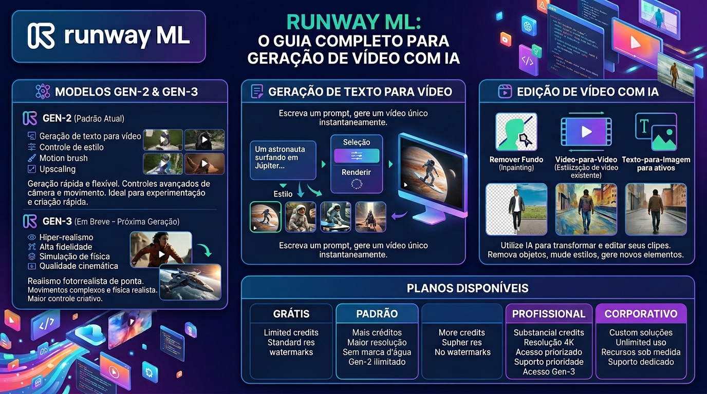 Runway, Gen-3 Alpha e ferramentas de edição