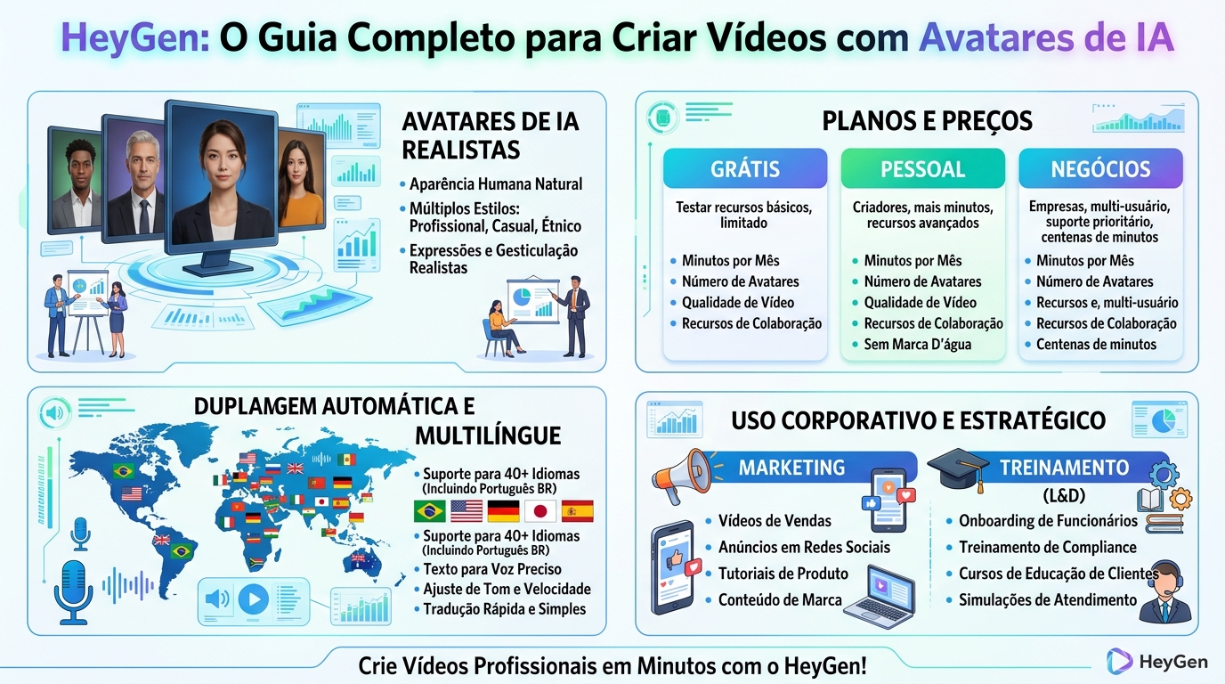 HeyGen, Avatares disponíveis e personalização