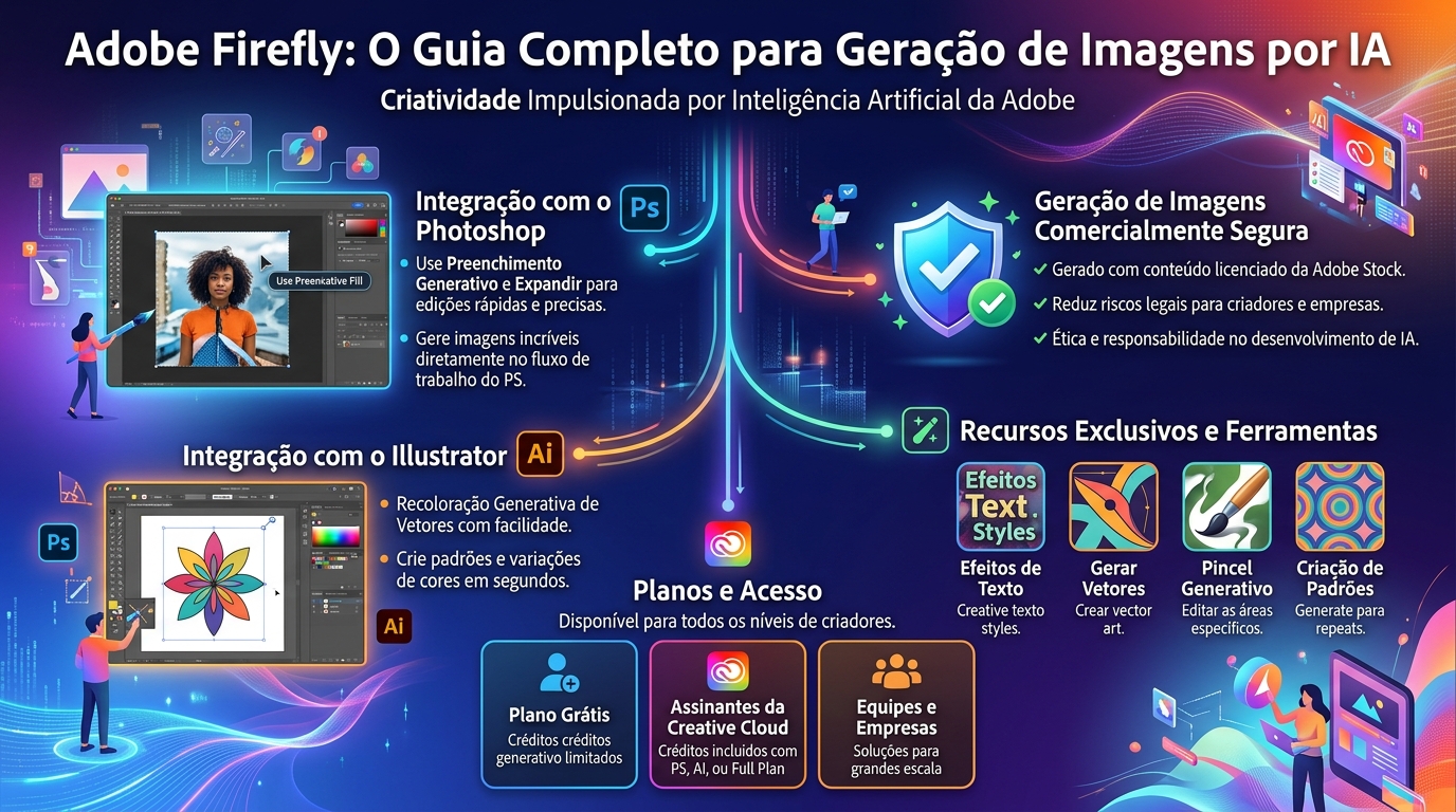 Adobe Firefly, Integração com Photoshop e Illustrator